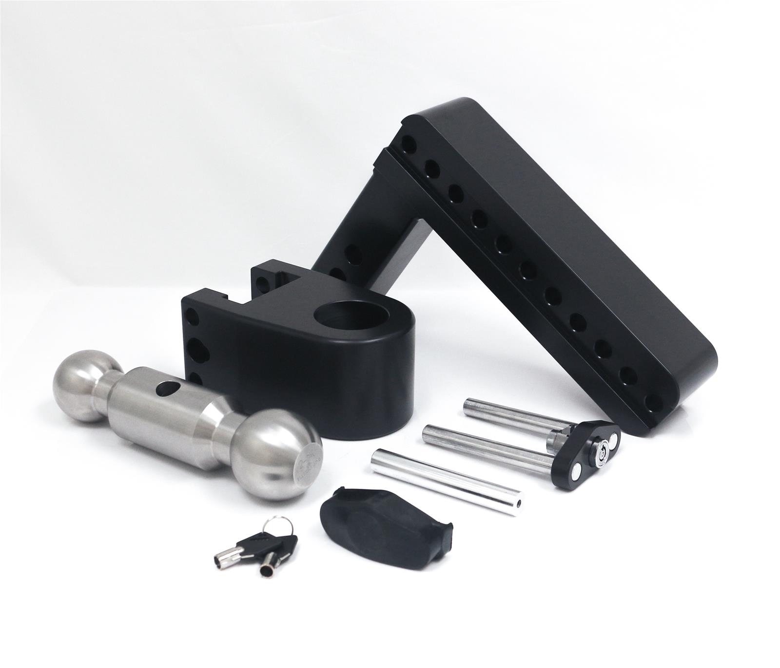 Weigh Safe 180 Hitch 8in Drop Hitch & 2in Shank (10K/12.5K GTWR) w/WS05 - Black Cerakote