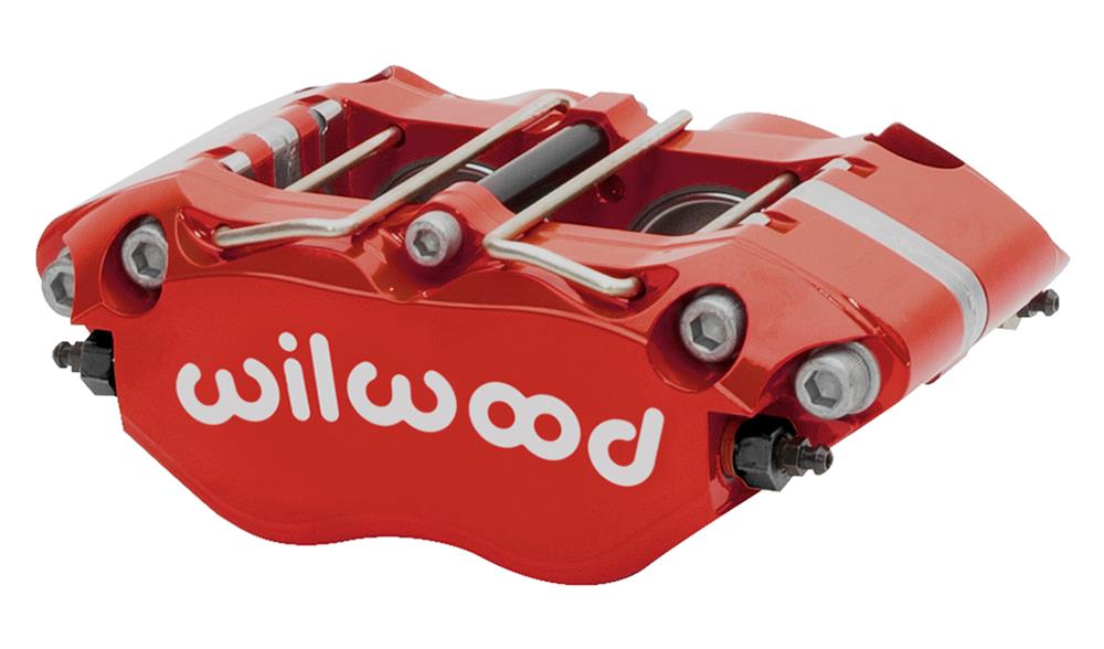 Wilwood RH MC4 Mechanical Parking Brake Caliper -1.38in Bracket - .81in Disc - Red