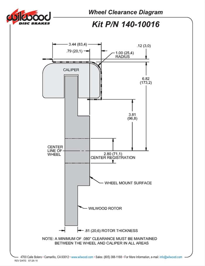 Wilwood Disc Brakes 14010016 Wilwood DynaPro Radial Front Drag Brake
