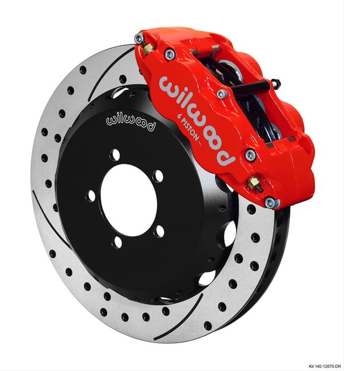 Wilwood Disc Brakes 140-12870-DR Wilwood Forged Narrow Superlite 6R Big ...