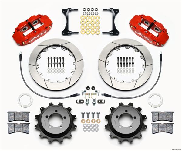 Wilwood Narrow Superlite 4R Rear Kit 12.88in Red 99-05 WRX / 99-07 Impreza thumbnail 3