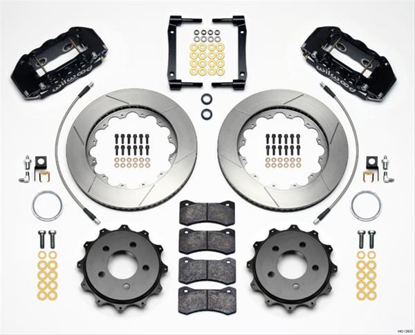 Wilwood AERO4 Big Brake Rear Kits 140-12932 W4A, 14.25x1.10 GT ROTOR, W/ LINES thumbnail 3
