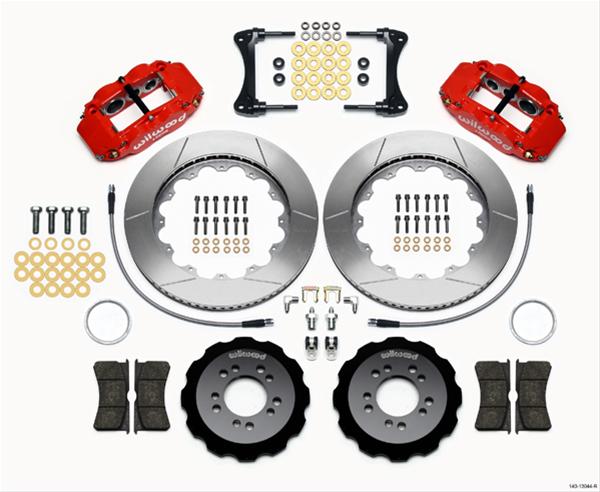 Wilwood Narrow Superlite 6R Front Hat Kit 14.00in Red 2008-up Hyundai Genesis Coupe w/Lines thumbnail 3