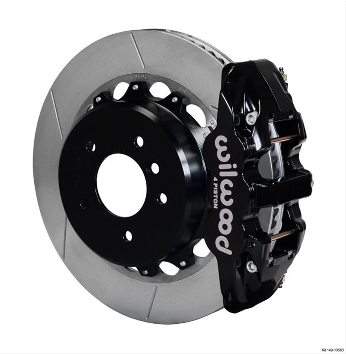 Wilwood AERO4 Rear Kit 14.00 2007-2011 BMW E90 Series w/Lines thumbnail 2