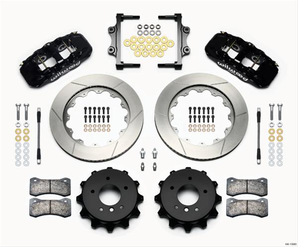Wilwood AERO4 Rear Kit 14.00 2007-2011 BMW E90 Series w/Lines thumbnail 3