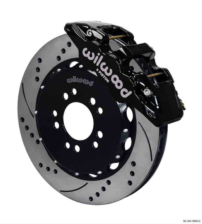 Wilwood AERO6 Front Hat Kit 14.00 Drilled 2005-2014 Mustang w/ BMR Suspn. w/Lines thumbnail 3