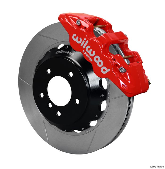 Wilwood AERO6 Front Hat Kit 15.00 Red 2007-2011 BMW E90 Series w/Lines thumbnail 2