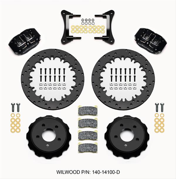 Wilwood Dynapro Radial Front Drag Kit 12.90in Drilled 15-23 Mustang thumbnail 3