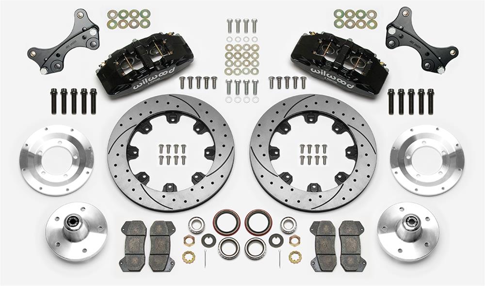 Wilwood Forged Dynapro Big Brake Kit - 5x5 Hub/12.19in Drilled & Slotted Rotor/ Black Caliper- Front thumbnail 2