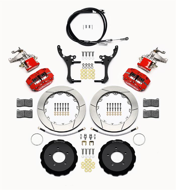 Wilwood Dynapro Radial4 / MC4 Rear Kit 12.88 Red 2006-15 Miata w/Lines & Cables thumbnail 3
