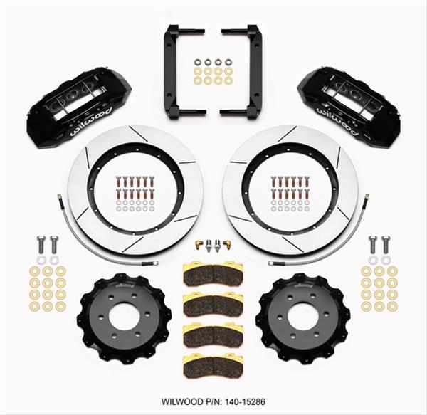 Wilwood TX6R Front Kit 15.50in Black 2004-08 Ford F150 - 4WD thumbnail 2