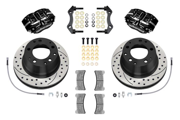 Wilwood 84-89 Porsche 911 Dynapro-P Radial Rear Brake Kit w/ 11.42in SRP Rotors & Lines - Black thumbnail 3