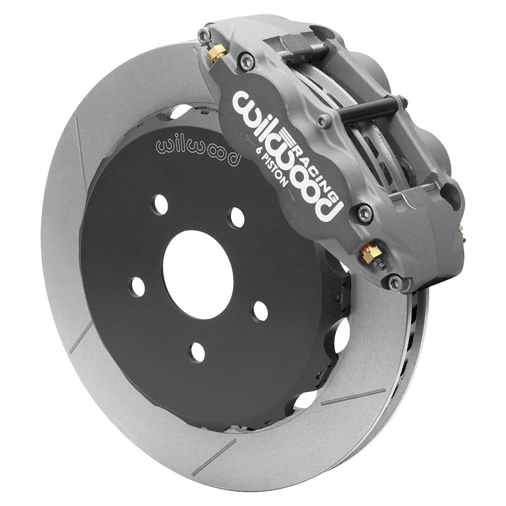 Wilwood 13-24 Honda Civic Superlite/ST 6 Piston Street Kit w/ 327mm x 28mm Slotted Rotor - Hard Ano