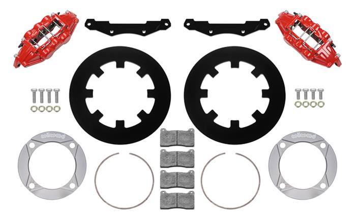 Wilwood 2020+ Polaris RZR Pro UTV6 Rear Kit 11.25in - Red Calipers/Blank Rotors thumbnail 3
