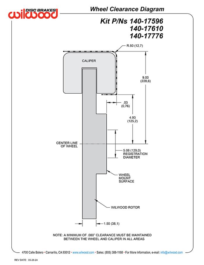 Wilwood TX6-DM Front Kit 15.00in 13-22 Ford F-250/F-350 thumbnail 3
