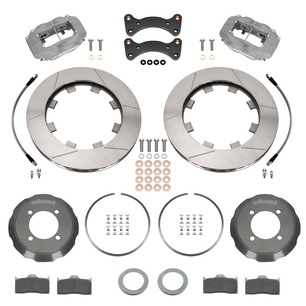 Wilwood Forged Dynalite Front Race BBK Kit - Type III Anodize Caliper - 11.75in GT Slotted Rotor