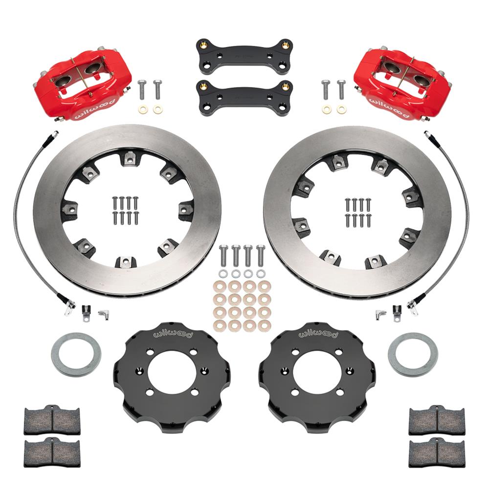 Wilwood Forged Dynalite Front Hat Kit 11.75in Rotor Red Caliper 16+ Miata