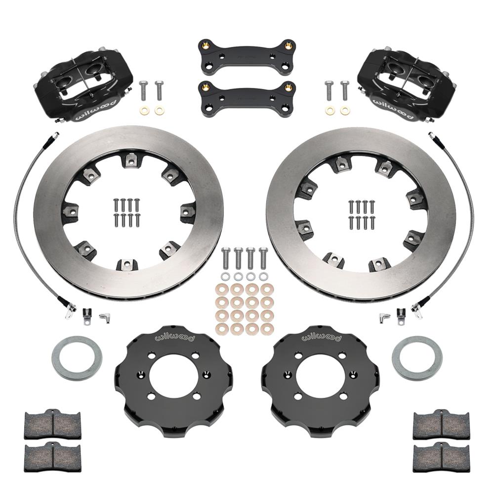 Wilwood Forged Dynalite Front Hat Kit - Black Caliper 11.75in Rotor 16+ Miata