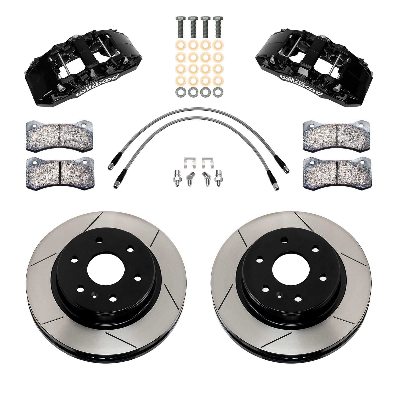 Wilwood 22-23 Mercedes-Benz Sprinter AWD 2500 Front Aero6-DM 13.25in Kit w/ Lines - Black thumbnail 2