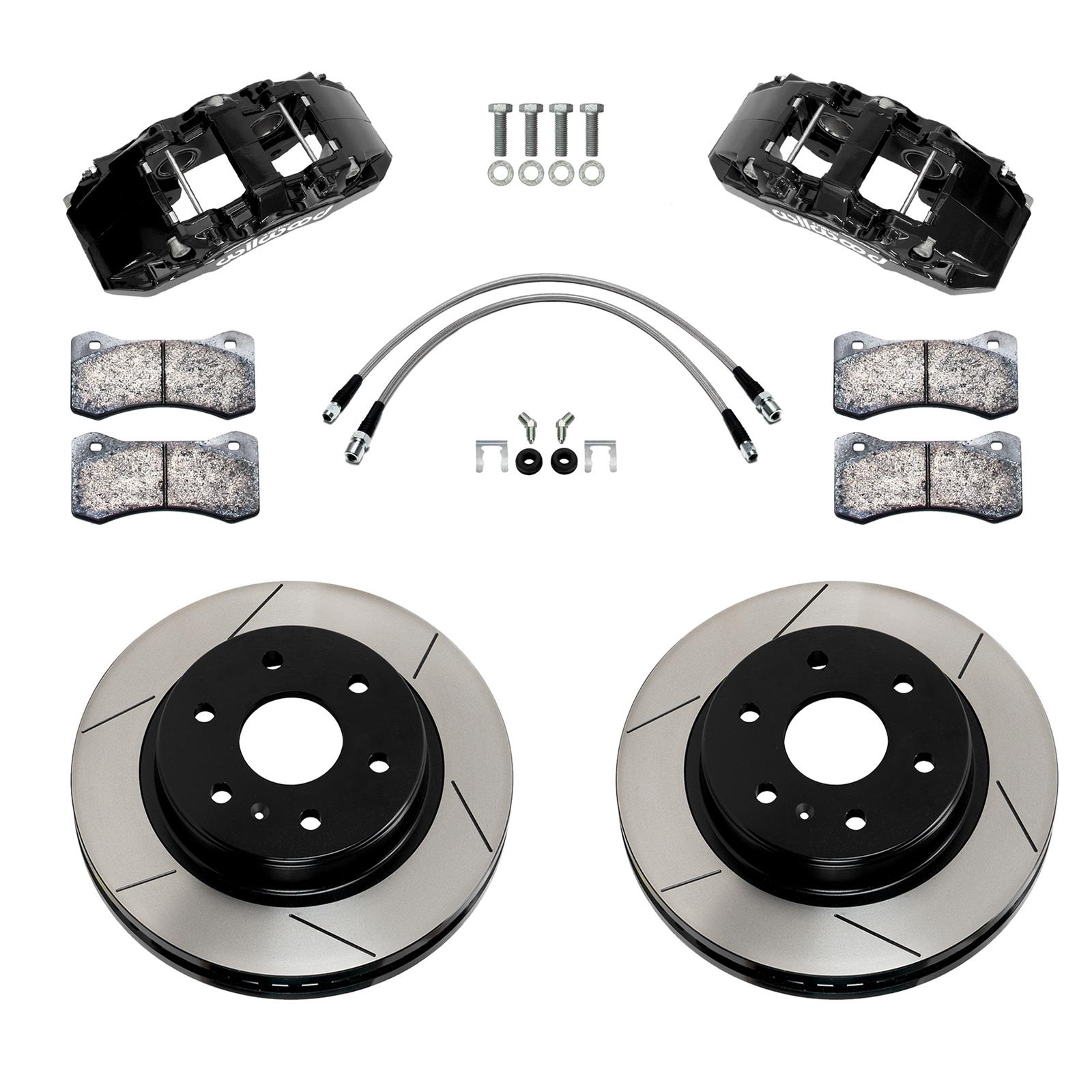 Wilwood 22-23 Mercedes-Benz Sprinter AWD 2500 Rear Aero4-DM 13.25in Kit w/ Lines - Black thumbnail 2