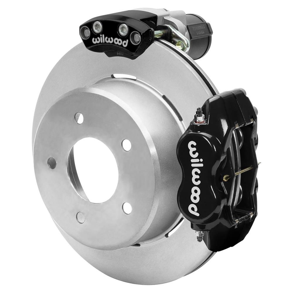 Wilwood 88-98 GM C1500 Rear Electronic Parking Brake Kit Black 12.19in Rotor 3.25in Offset