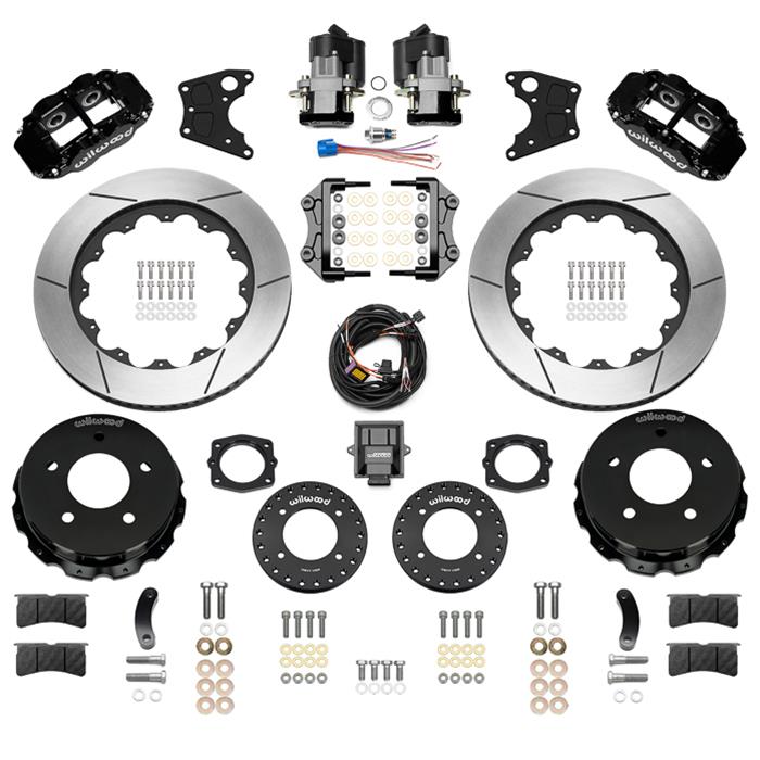 Wilwood 88-98 GM C1500 Superlite Rear Electronic Parking Brake Kit 14in Rotor 3.25in Offset - Blk thumbnail 3