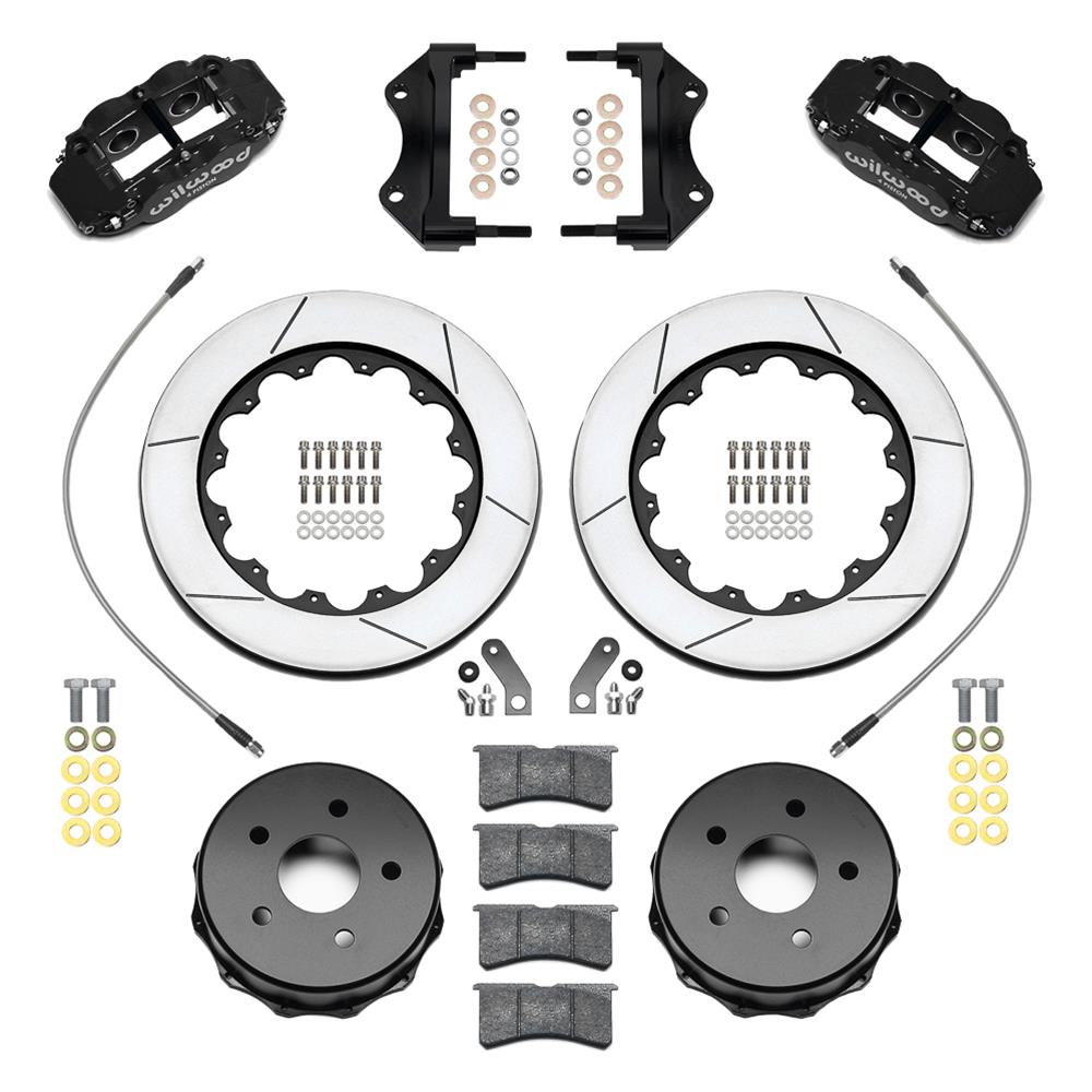 Wilwood 18-21 Jeep Wrangler Narrow Superlite 4R Rear Brake Kit Slotted 13.50in Rotor w/Lines - Black thumbnail 2