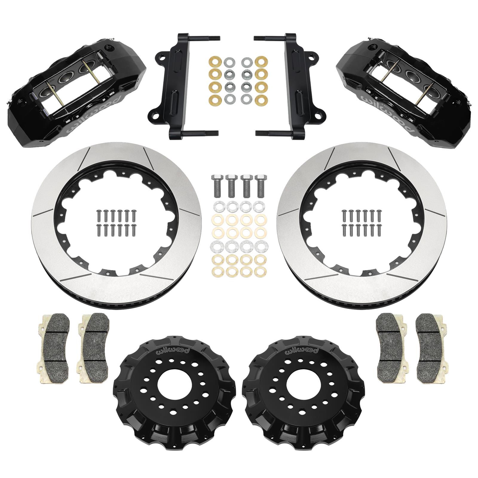 Wilwood 63-70 Chevy C10 TX6R Front Kit 16in Rotors - Black