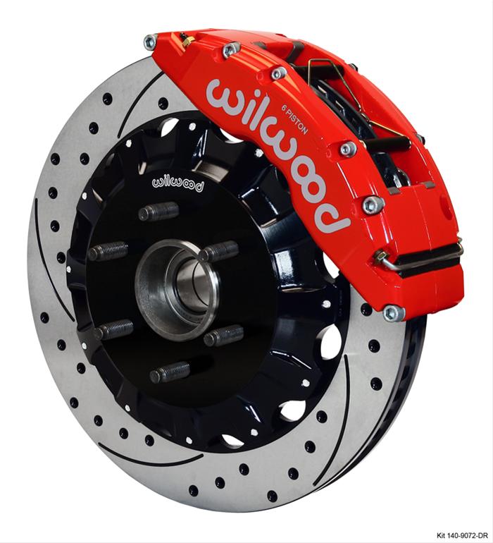 Wilwood TC6R Front Kit 16.00in Drilled Red 2004-2008 Ford F150 thumbnail 2