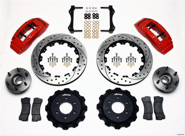 Wilwood TC6R Front Kit 16.00in Drilled Red 2004-2008 Ford F150 thumbnail 3