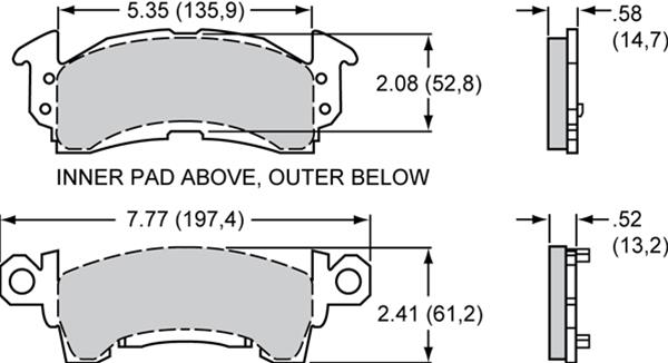 Wilwood BP-35 Brake Pad Set - D0052