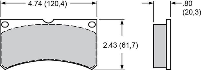 Wilwood Smart Pad BP-30 Brake Pads 150-30-10420K Pads, Pad, BP-30, 10420, High-Friction Metallic, High Performance, Set thumbnail 2