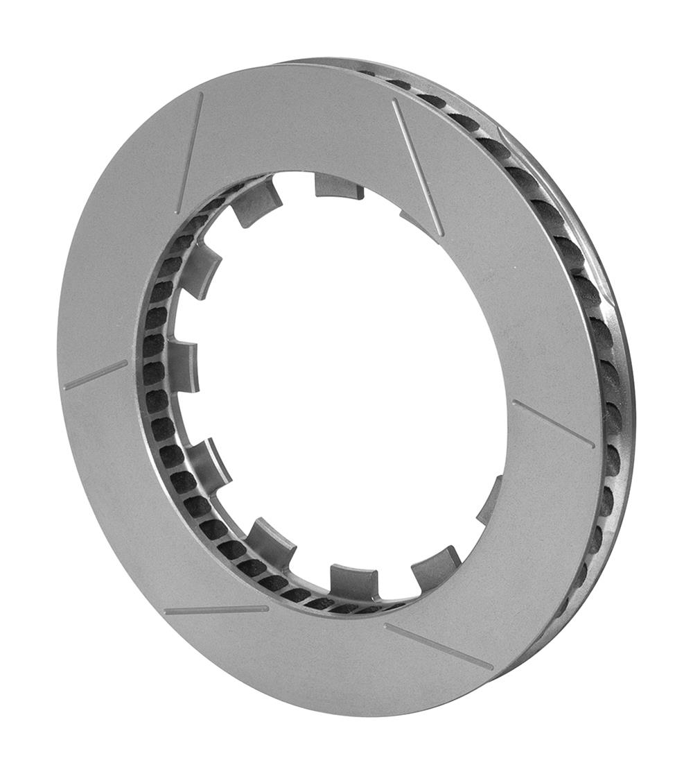 Wilwood GT 48 Series Curved Vane Rotors 160-15562-B Brake Rotor, Series, Slotted Surface, Carbon Iron, Natural, Driver Side, Each