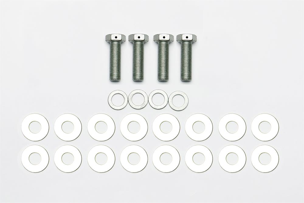 Wilwood Brake Caliper Bolt Kits 230-0204 Bolts, Steel, Silver Dacromet, 3/8 in.-24 Thread, Kit