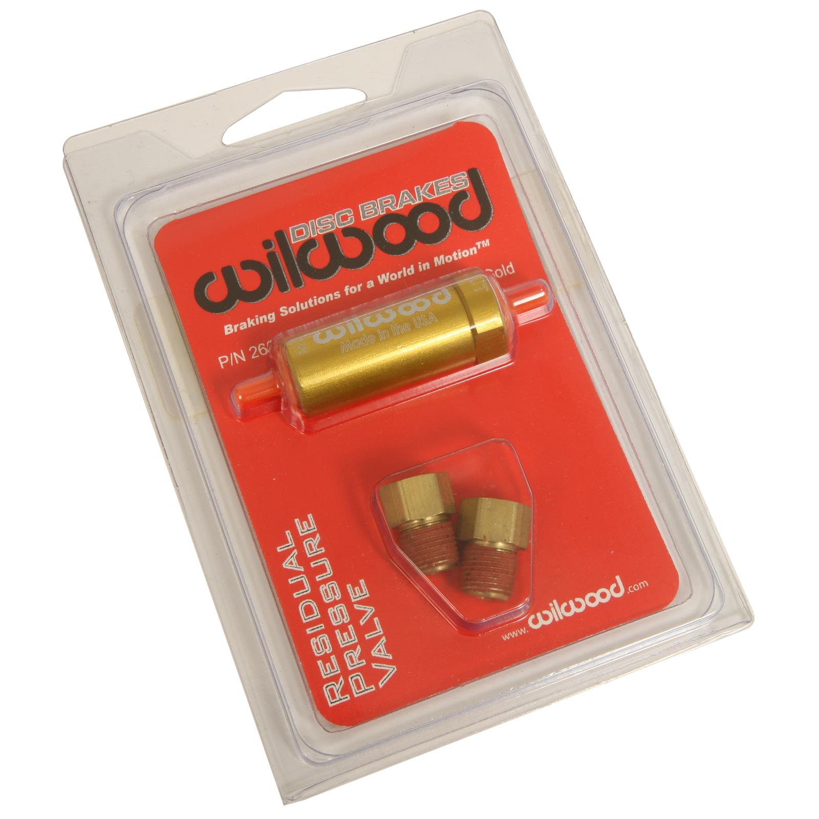 Wilwood Disc Brakes 26015366 Wilwood Residual Pressure Valves Summit