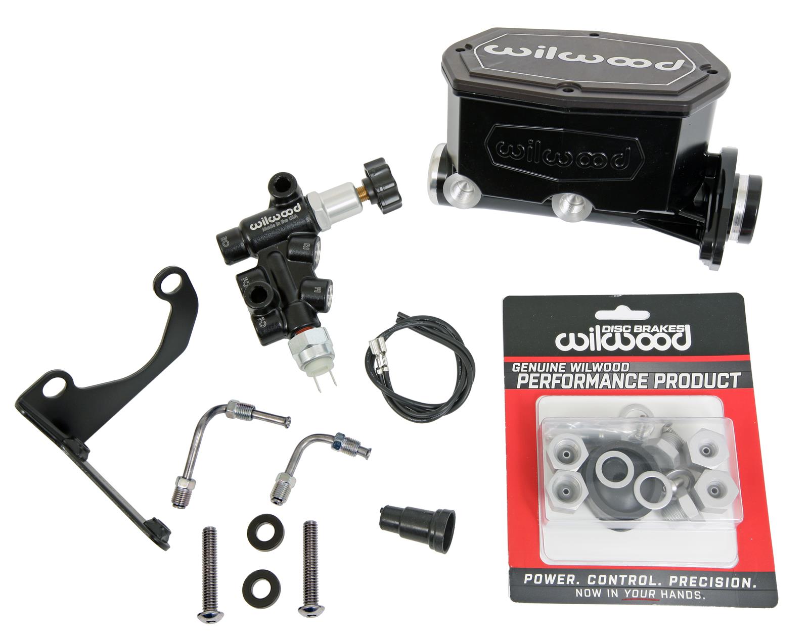 Wilwood Disc Brakes 26115661BK Wilwood Aluminum Tandem Compact Master