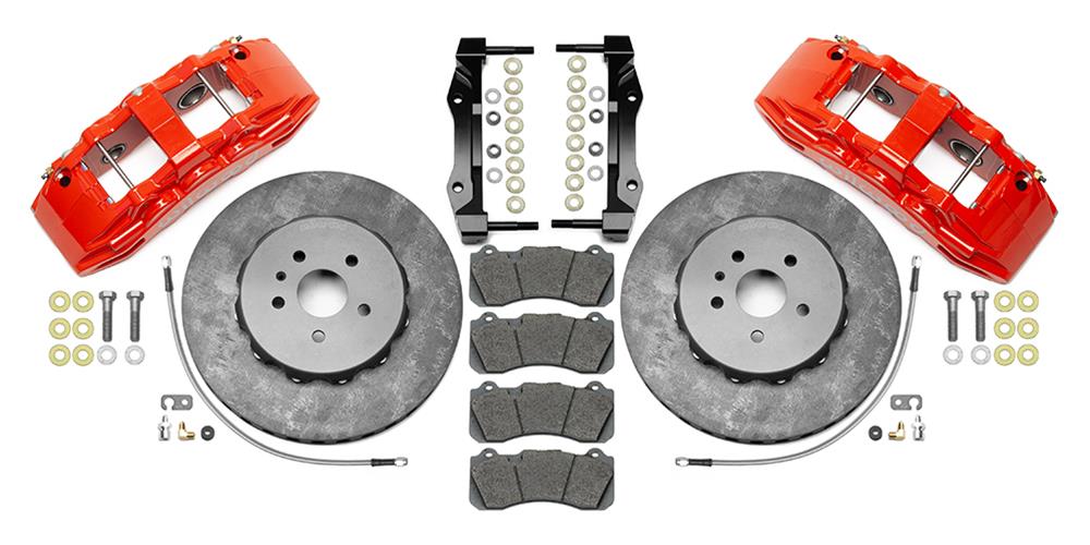Wilwood SX6R WCCB Carbon-Ceramic 10-14 Chevy Camaro Front Big Brake Kit - Red thumbnail 2