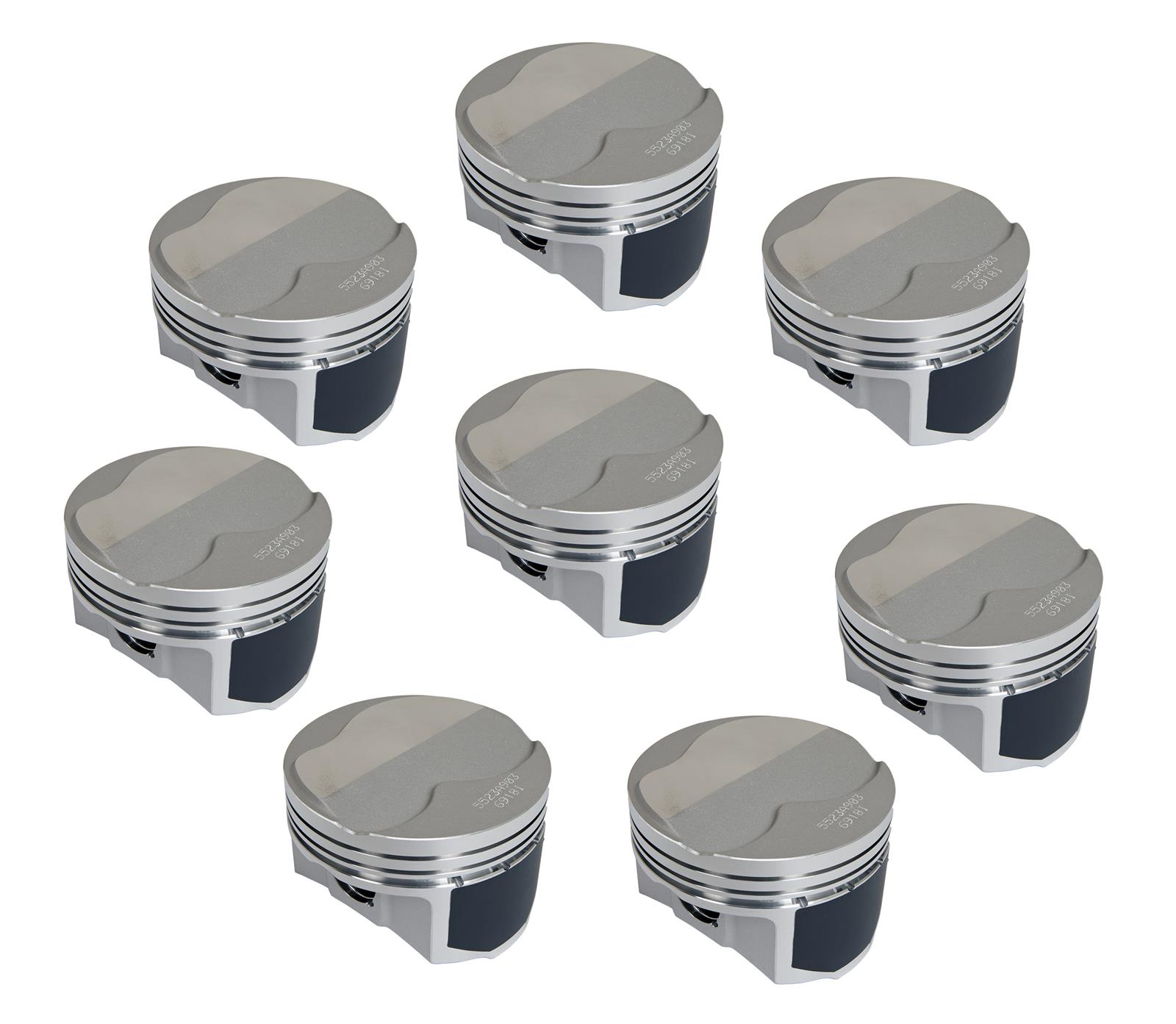 Wiseco PTS525AS Wiseco Pro Tru Street Chevy Small Block 4.125in Bore 1.125in CH -5.00 CC Piston Set
