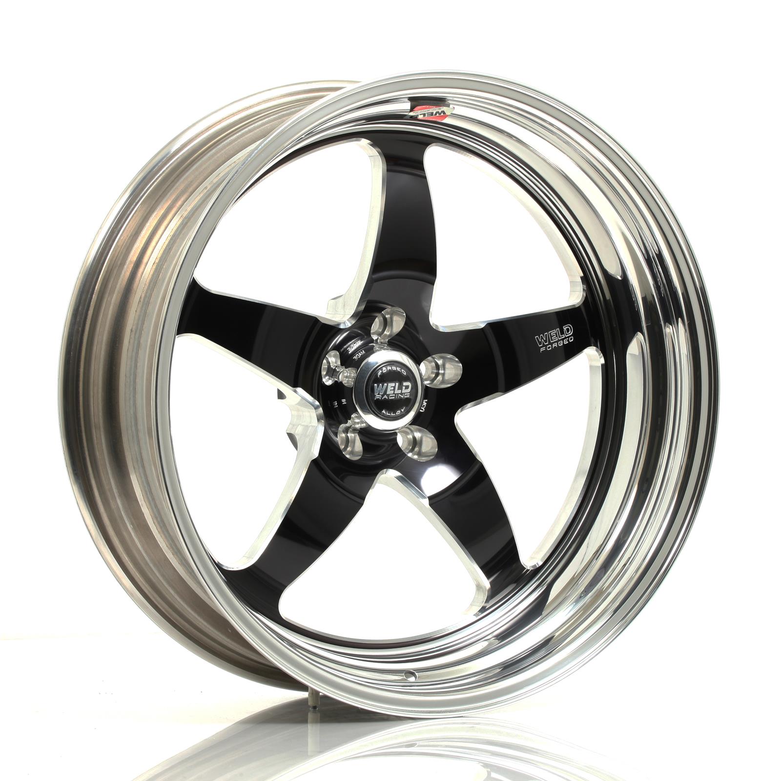 Weld S71 20x7 / 5x4.5 BP / 1.8in. BS Black Wheel (High Pad) - Non-Beadlock