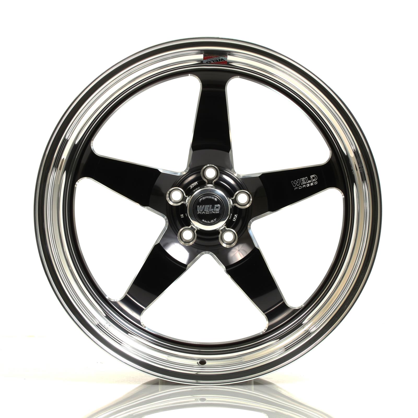 Weld S71 20x7 / 5x4.5 BP / 1.8in. BS Black Wheel (High Pad) - Non-Beadlock thumbnail 2