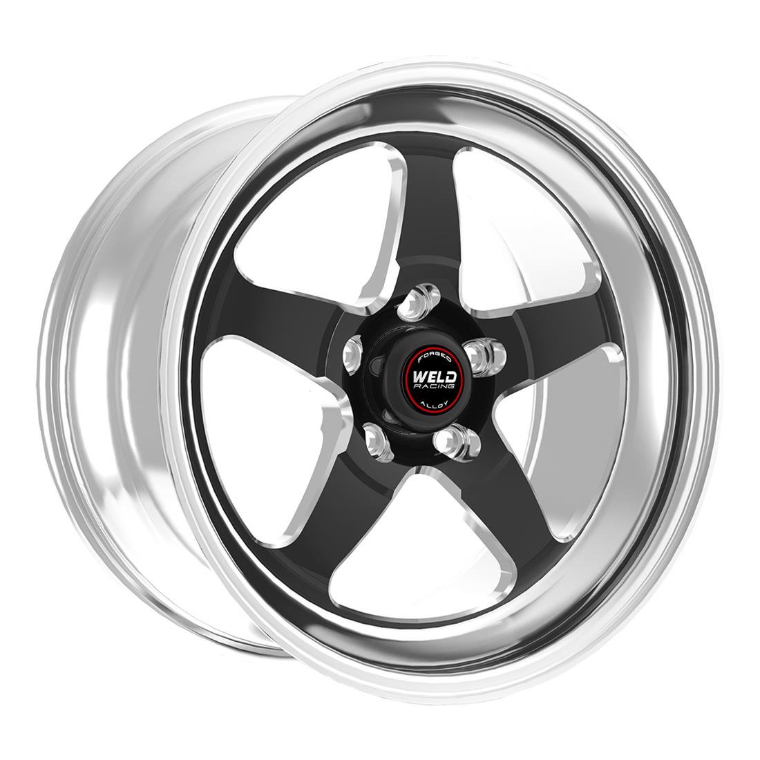 Weld S71 18x11 / 5x4.75 BP / 5.2in. BS (-20mm offset) Black Wheel (Medium Pad) 3.18 ID Non-Beadlock
