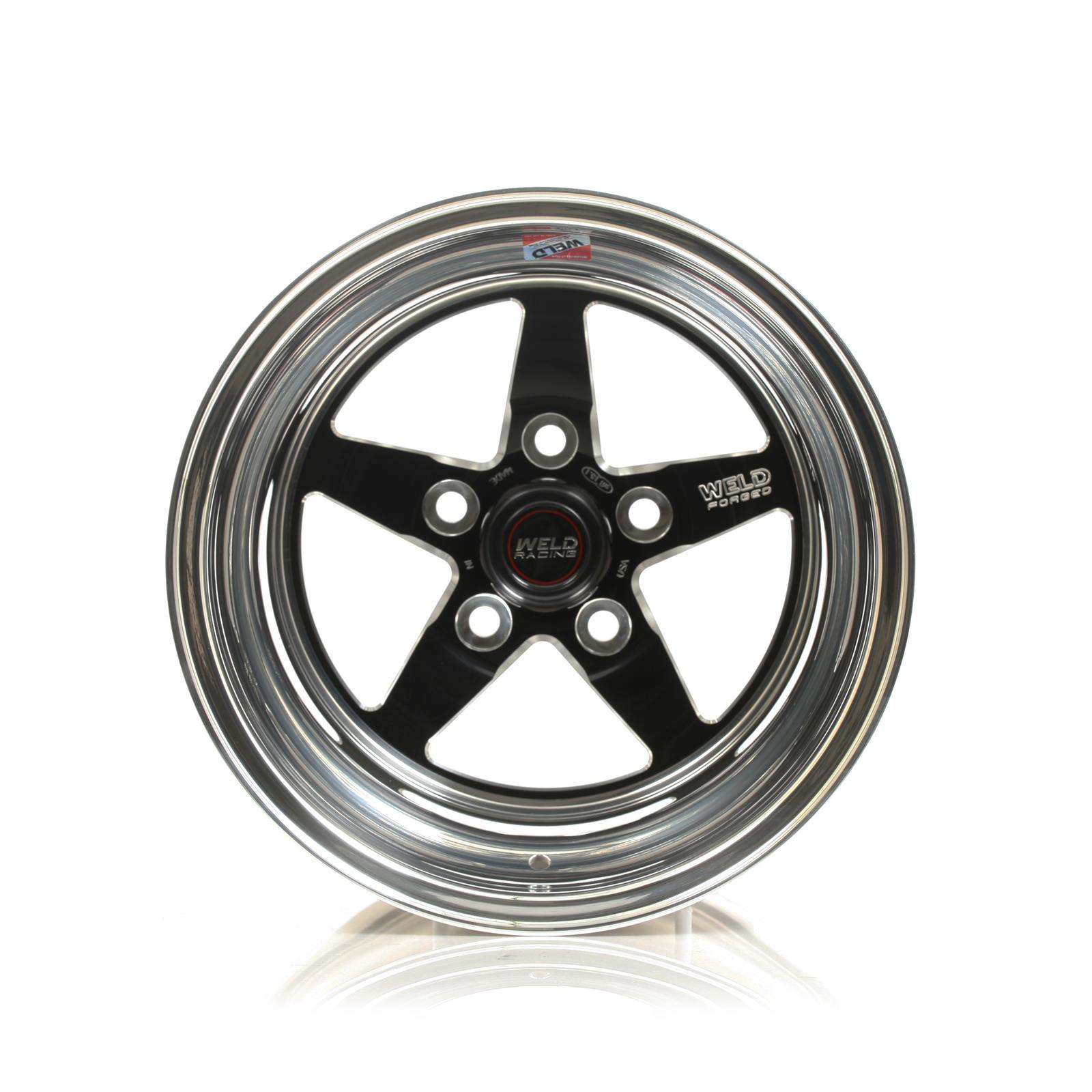 Weld S71 15x15.33 / 5x4.75 BP / 7.5in. BS Black Wheel (Low Pad) - Non-Beadlock thumbnail 2