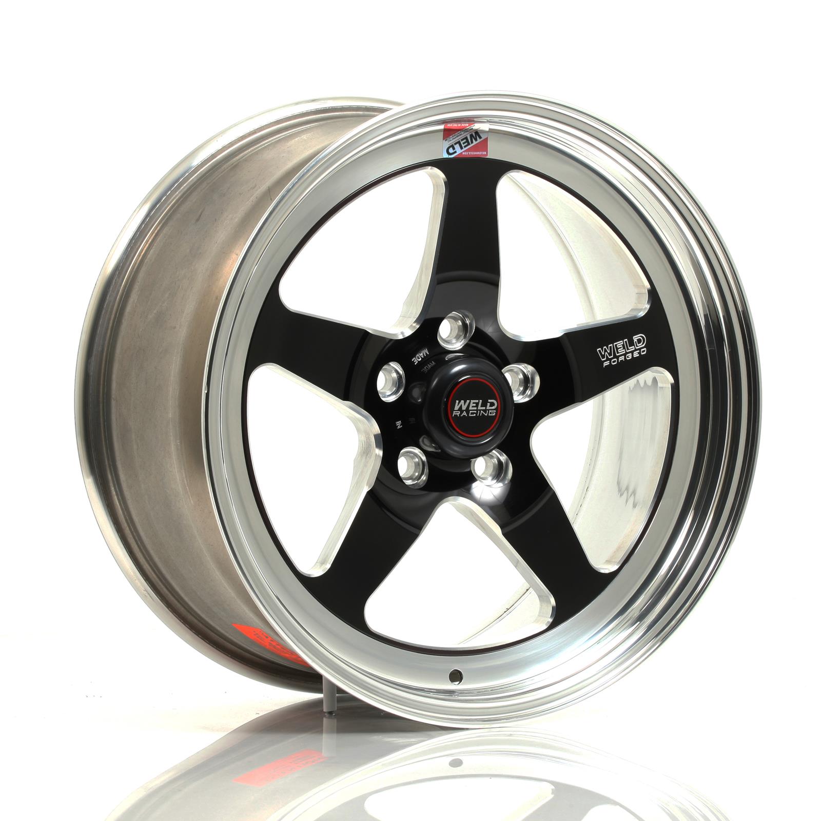 Weld S71 17x8 / 5x4.5 BP / 5.9in. BS Black Wheel (Low Pad) - Non-Beadlock thumbnail 2