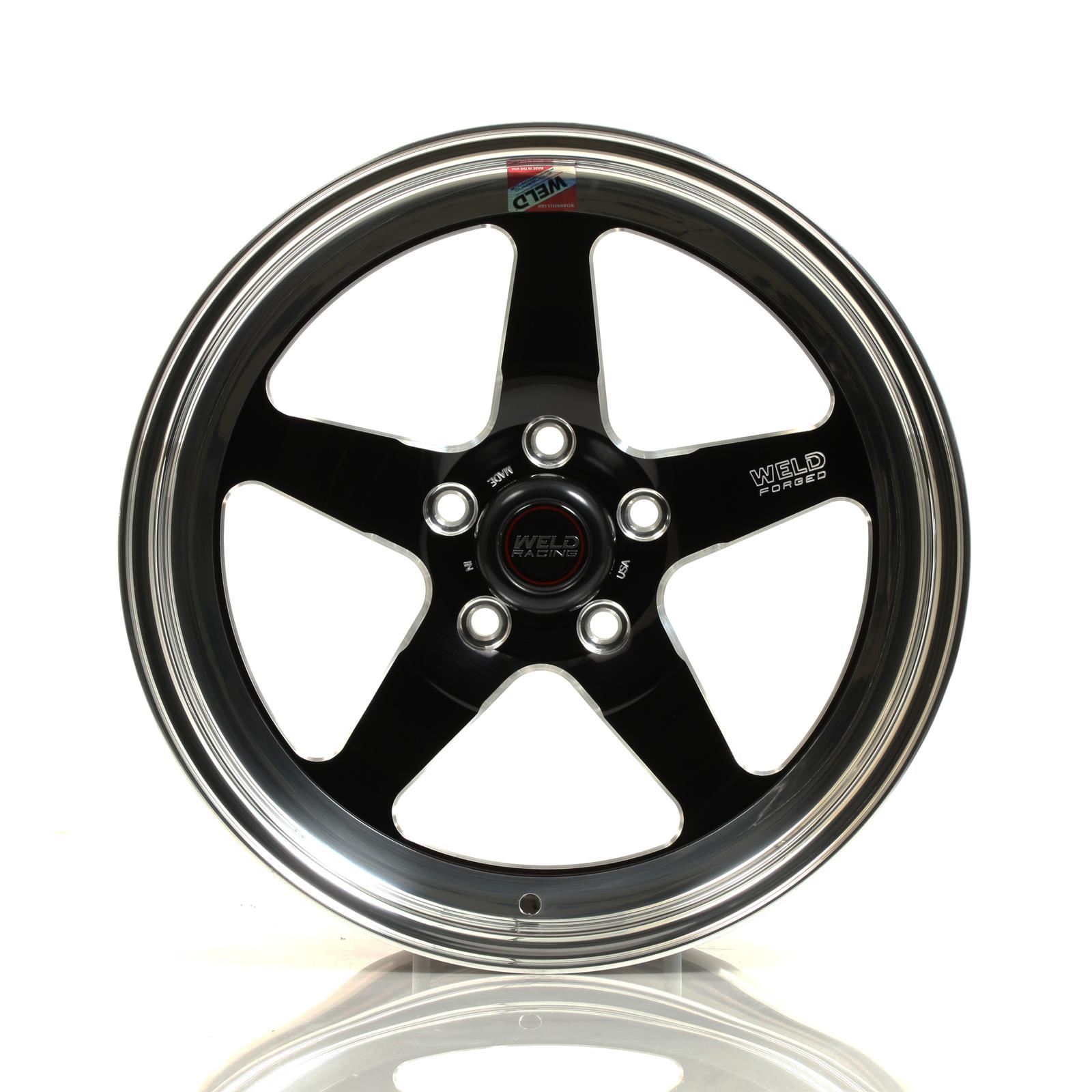 Weld S71 17x8 / 5x4.5 BP / 5.9in. BS Black Wheel (Low Pad) - Non-Beadlock thumbnail 4