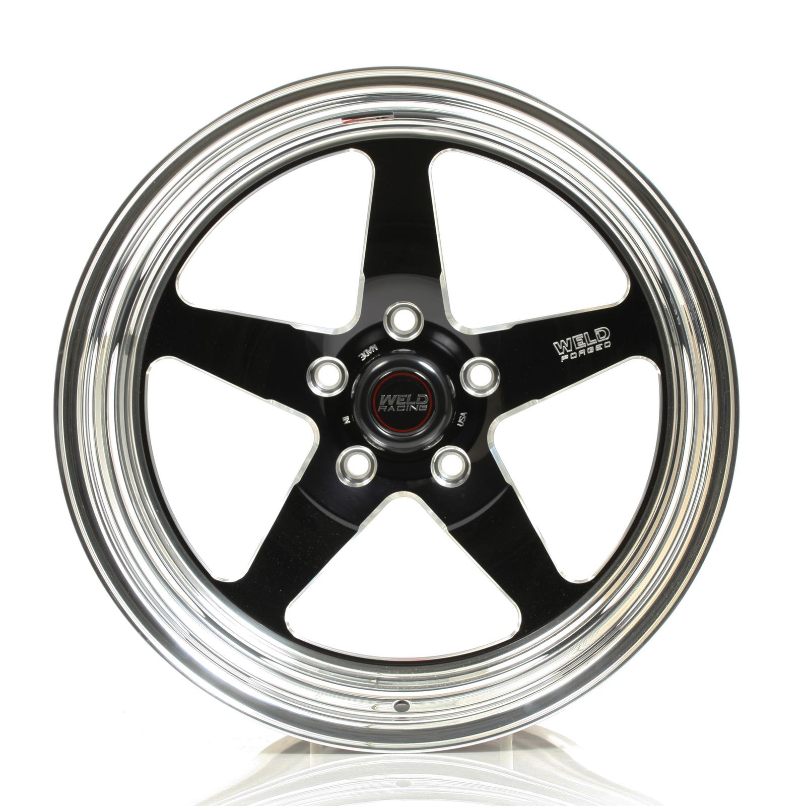 Weld S71 18x10.5 / 5x4.75 BP / 5.7in. BS Black Wheel (Low Pad) - Non-Beadlock