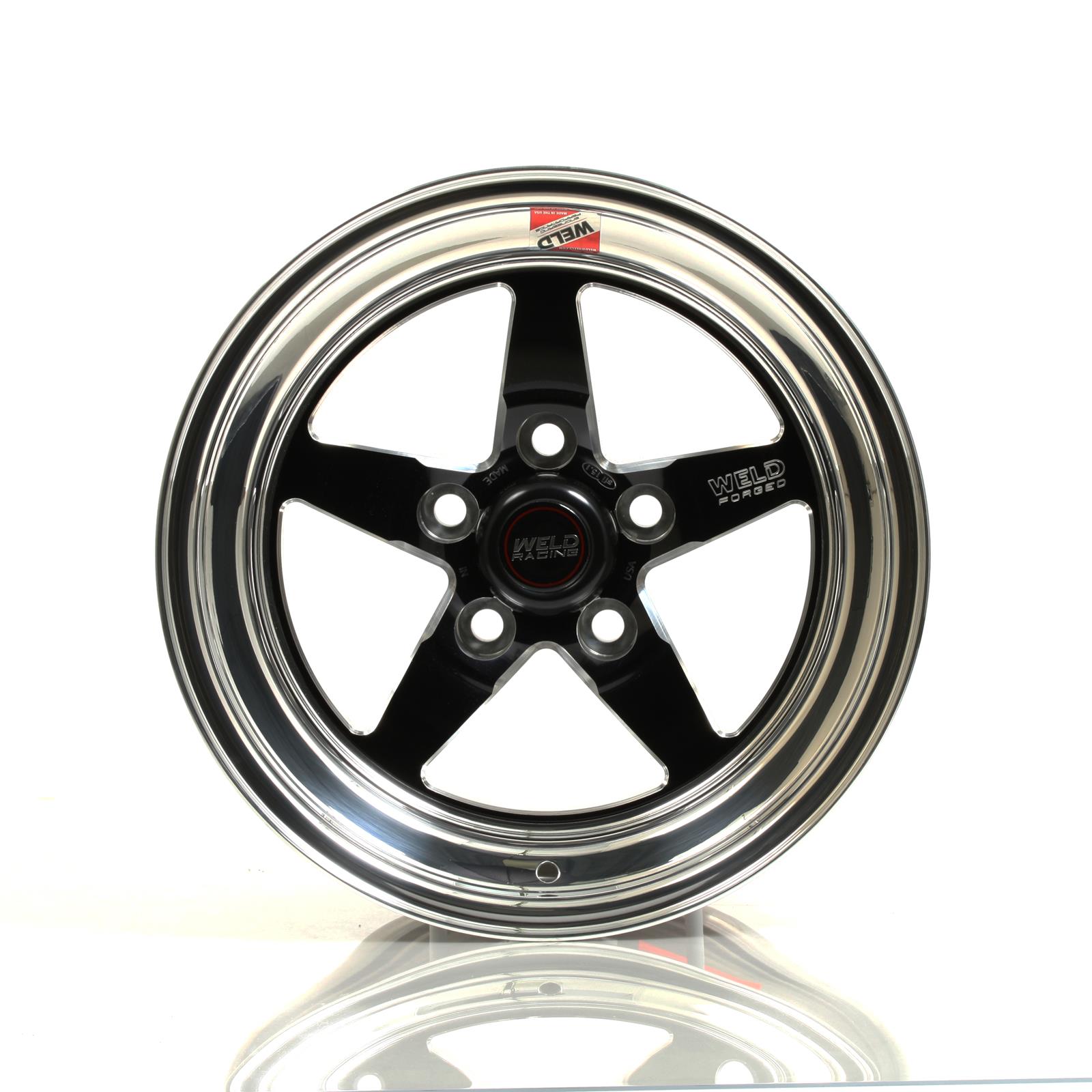 Weld S71 15x10.33 / 5x4.5 BP / 6.5in. BS Black Wheel (Medium Pad) - Non-Beadlock