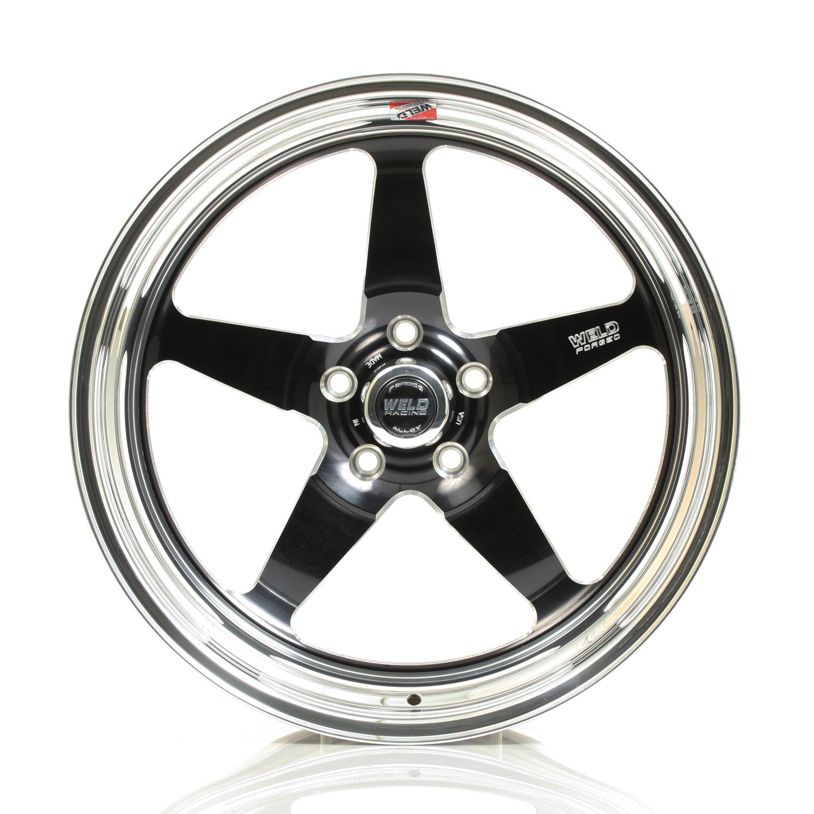 Weld S71 20x8 / 5x120mm BP / 3.4in. BS Black Wheel (Medium Pad) - Non-Beadlock thumbnail 2