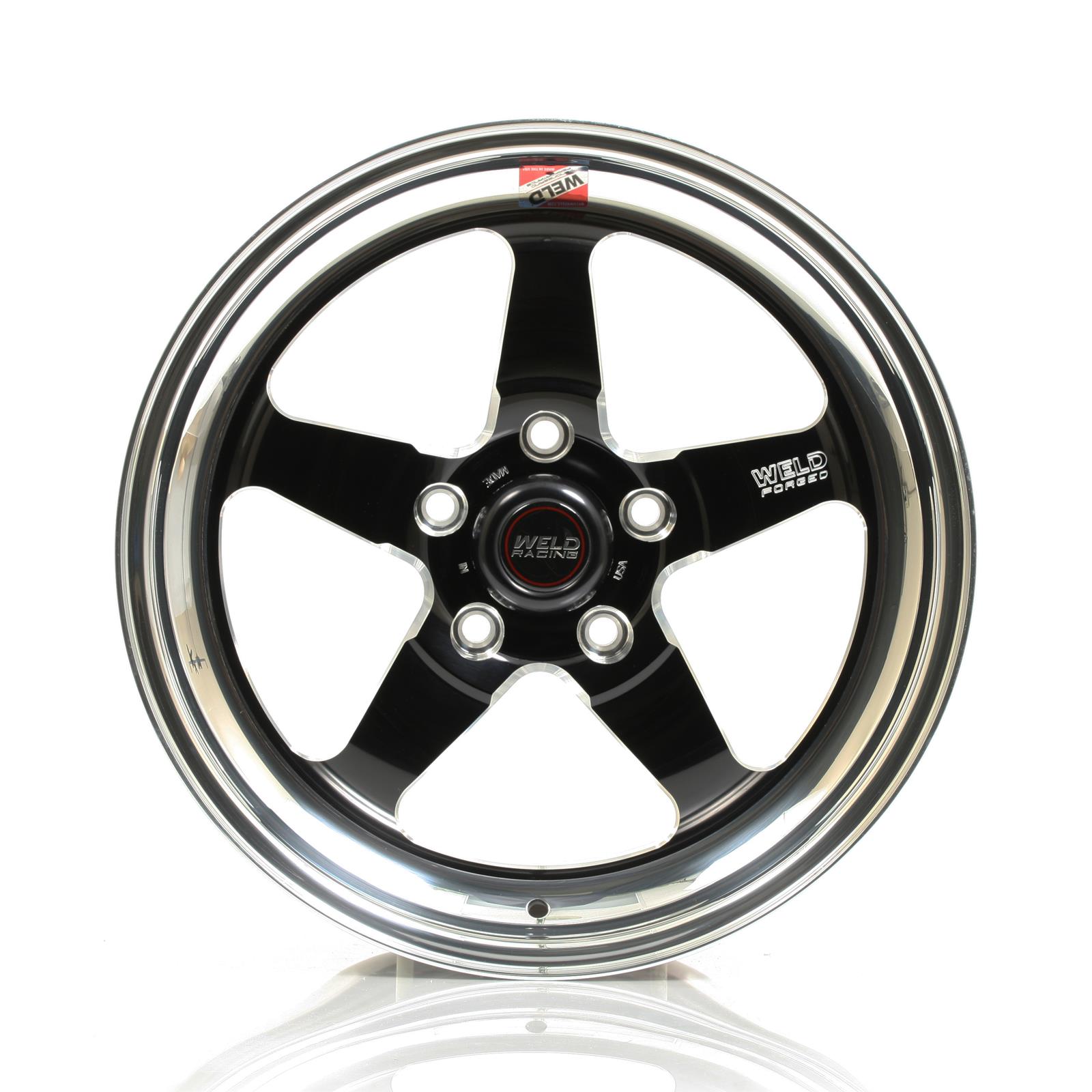 Weld S71 17x8 / 5x4.75 BP / 5.8in. BS Black Wheel (Medium Pad) - Non-Beadlock thumbnail 2