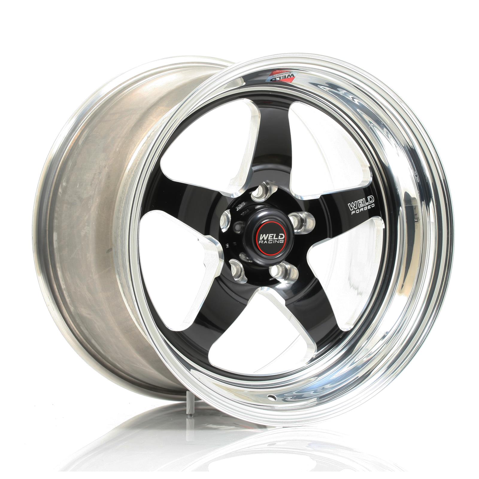Weld S71 17x10.5 / 5x4.5 BP / 6.8in. BS Black Wheel (Medium Pad) - Non-Beadlock