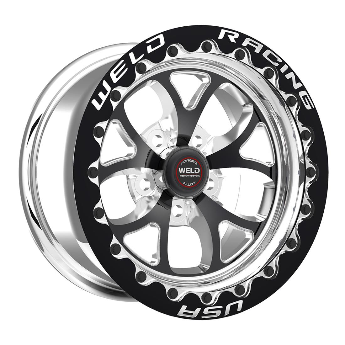 Weld S76 17x10 / 5x5 BP / 7.2in. BS Black Wheel (High Pad) - Single Beadlock